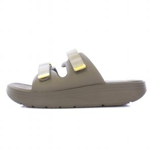 SUICOKE Deuxieme Classe別注 グログランダブルストラップサンダル 厚底 ゴム US7 25cm カーキ