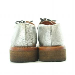 DRIES VAN NOTEN レースアップシューズ 厚底 35 シルバー色