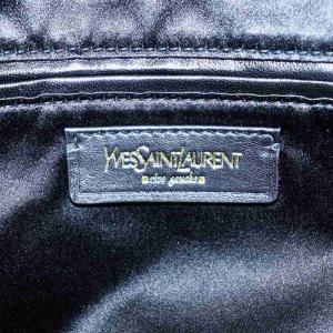 YVES SAINT LAURENT rive gauche ハンドバッグ ワンショルダーバッグ 2way クロコ型押し グレー