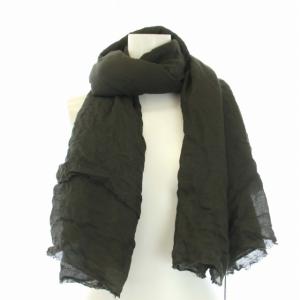 Faliero Sarti ストール マフラー モダール カシミヤ混 カーキ 緑 グリーン