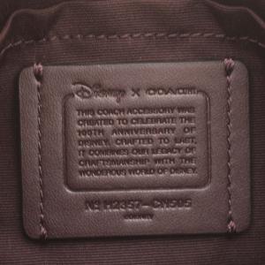 COACH Disney CN505 ミッキー ディズニー ノリータ ハンドバッグ ミニバッグ ポーチ 黒 ブラック