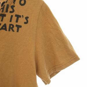 Maison Margiela 12SS エイズT Tシャツ カットソー ロゴ 半袖 Vネック S ベージュ 黒 ブラック S30GC9998