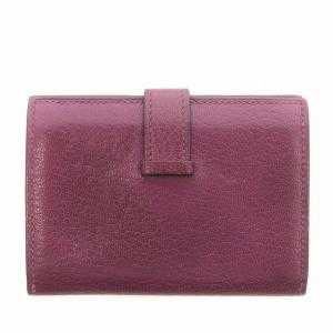 HERMES 20年製 ベアン カードケース Y刻印 ヴォーエプソン パープル