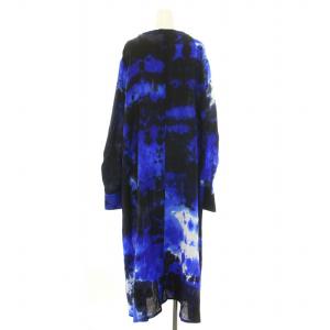 Y's ヨウジヤマモト タイダイロングワンピース 3 ブルー ブラック