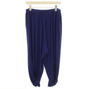 ISSEY MIYAKE サルエルパンツ イージー ギャザー ウエストゴム ストレッチ 3 L 紫 パープル