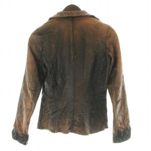 C-DIEM レザー ジャケット ブラウン