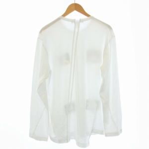 COMME des GARCONS SHIRT インベーダー Invader アシンメトリー Tシャツ ロンT カットソー 長袖 XL 白 ホワイト FJ-T005