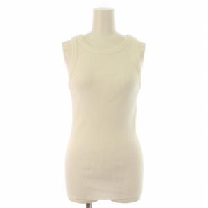 22SS タンクトップ リブニット カットソー 白 ホワイト /KL