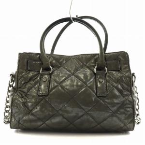 MICHAEL KORS ハンドバッグ トートバッグ ショルダーバッグ 2way レザー カーキ