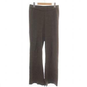 21SS アーバン URBAN ニットパンツ イージー 麻 リネン 38 M 茶 ブラウン 21030500414010