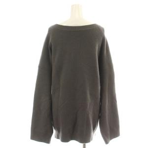 EVERYDAY I LIKE ニット セーター 長袖 Vネック カシミヤ混 F グレー