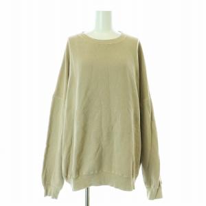 21SS RELAXING SWEAT スウェット トレーナー 長袖 ロゴ コットン ベージュ 21070520714010
