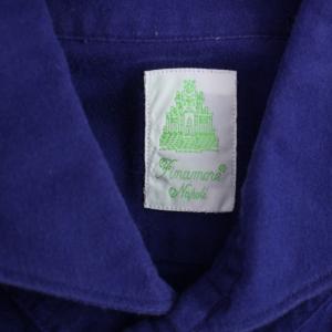 Finamore シャツ 長袖 15/38 M 紫 パープル