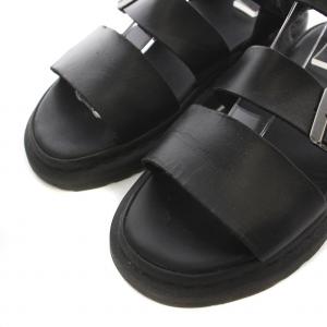Dr.Martens GRYPHON サンダル ストラップ ベルト レザー フラット 5 24.0cm 黒 ブラック /NW36