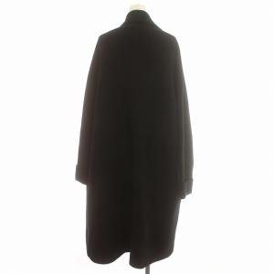 IENA ニットコート ウール ロング コート F 黒 ブラック