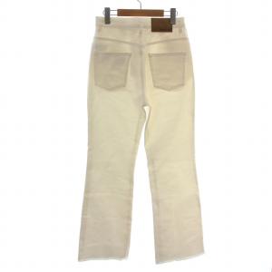 EVERYDAY I LIKE 22SS デニムパンツ ジーンズ ジップフライ カットオフ ストレッチ 36 S 白 ホワイト /NW25