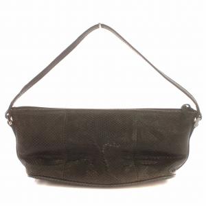 GUCCI ポーチ 07198 2122 化粧ポーチ リザード型押し 黒 ブラック