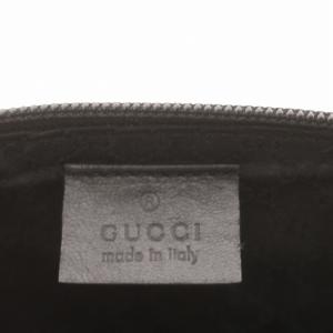 GUCCI ポーチ 07198 2122 化粧ポーチ リザード型押し 黒 ブラック