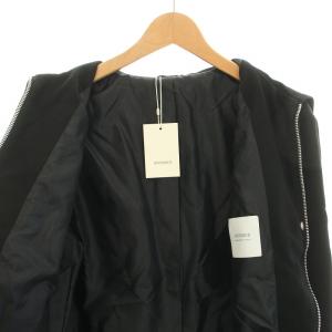 STUDIOUS ウールライクサージジップブルゾン ジャケット アウター タグ付き 3 L 黒 ブラック