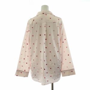 gelato pique タグ付き セットアップ 3点セット 上下 ルームウェア パジャマ パンツ 総柄 ハートモチーフ リボン ギャザー F ピンク