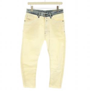 DIESEL ナロット NARROT ジョグジーンズ デニムパンツ ボタンフライ W29 L30 S 白 ホワイト インディゴ