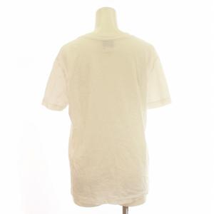 PATOU オーガニックコットン パトゥロゴTシャツ カットソー 半袖 クルーネック ロゴ プリント S 白 ホワイト