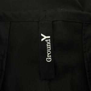 Ground Y ギャバウエストヒモパンツ 3 ブラック