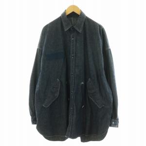 M-51 ダンガリーデニムシャツジャケット 長袖 2 M 紺 ネイビー FU10-BL-04