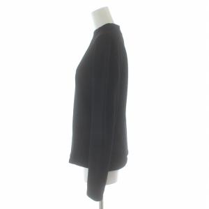ADORE ブラッシュドスウェットカットソー ハイネック 長袖 38 M 黒 ブラック