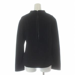 ADORE ブラッシュドスウェットカットソー ハイネック 長袖 38 M 黒 ブラック