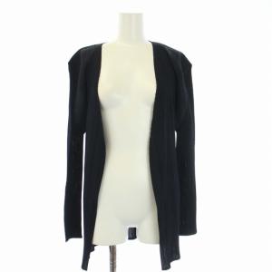 PLEATS PLEASE ISSEY MIYAKE イッセイミヤケ カーディガン プリーツ 長袖 3 L 紺 ネイビー PP04-J0107