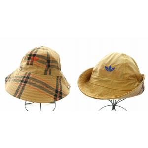 Wales Bonner WB HAT バケットハット 帽子 リバーシブル チェック コットン ナイロン