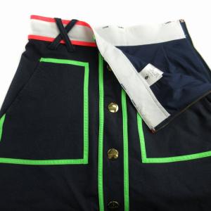 MARK&LONA ゴルフウェア キュロット ショートパンツ ミニ 金ボタン 38 M マルチカラー