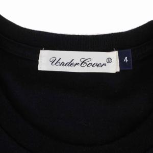 UNDERCOVER Tシャツ カットソー 半袖 クルーネック プリント 4 XL 黒 ブラック