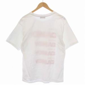 UNDERCOVERISM Tシャツ カットソー 半袖 クルーネック プリント 3 L 白 ホワイト 赤 レッド M4820