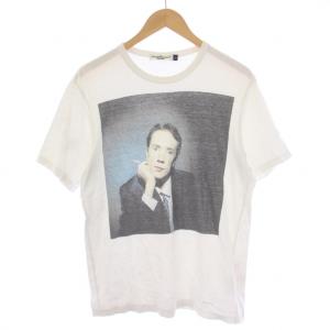 Tシャツ カットソー 半袖 クルーネック プリント 2 M 白 ホワイト /BM