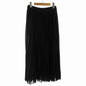 GRACE CONTINENTAL ワイドパンツ スカーチョ イージー プリーツ 36 S 黒 ブラック