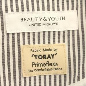 BEAUTY&YOUTH UNITED ARROWS スーツ セットアップ ストライプ シアサッカー クロップド パンツ ジャケット M グレー 白