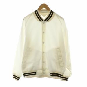 H SOUVENIR STADIUM BLOUSON ブルゾン ジャンパー スタジャン アウター M 白 ホワイト 1225-199-9435