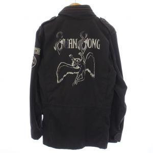 HYSTERIC GLAMOUR LED ZEPPELIN M-65 Field Military ブルゾン ロゴ 刺繍