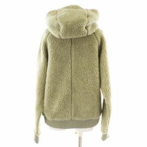 HELLY HANSEN ファイバーパイルサーモフーディー ボアジャケット フリース フード ワッペン ロゴ WL L べージュ オートミール HOE51964