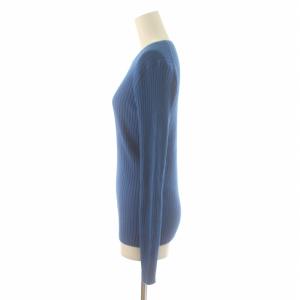 JOURNAL STANDARD relume リブニット カットソー クルーネック プルオーバー 長袖 F 青 ブルー