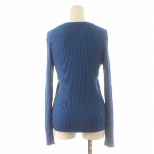 JOURNAL STANDARD relume リブニット カットソー クルーネック プルオーバー 長袖 F 青 ブルー