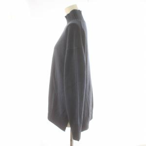23区 ニット セーター ハイネック カシミヤ混 長袖 38 M 紺 ネイビー