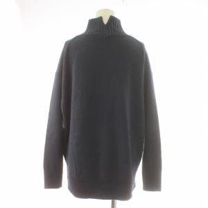 23区 ニット セーター ハイネック カシミヤ混 長袖 38 M 紺 ネイビー