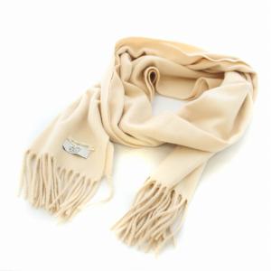 ストール マフラー カシミヤ100％ ベージュ