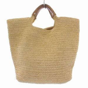 HELEN KAMINSKI ハンドバッグ トートバッグ ラフィア ベージュ