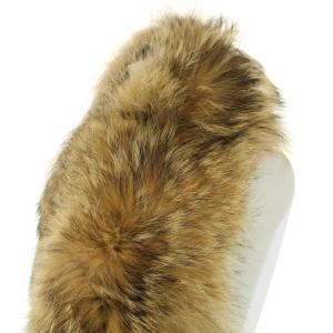 PAULE KA ティペット コヨーテ ファー リボン ベージュ