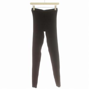 HYKE 19AW リブニットパンツ レギンス レギパン 2 M 黒 ブラック