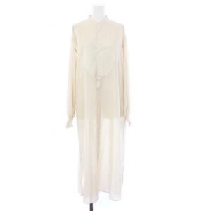 21AW LINEN BIB FRONT SHIRT DRESS